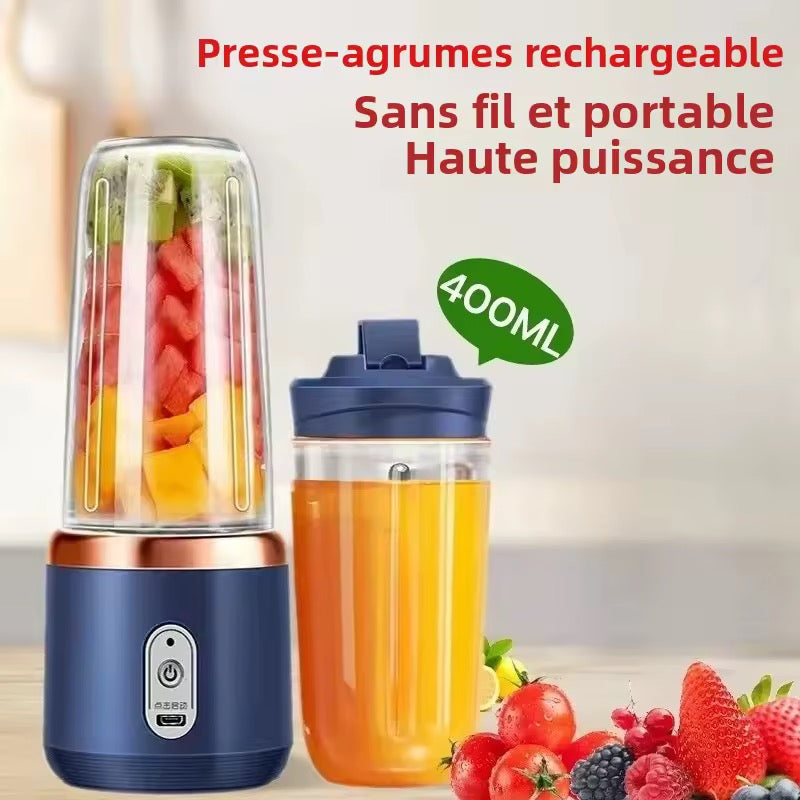 400ml Portable USB Blender Electric Travel Juicer Cup For Smoothie Milkshake Kitchen Mini Mixer Tool